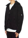 Chrome R Nylon Hooded Jacket Black - CP COMPANY - BALAAN 5