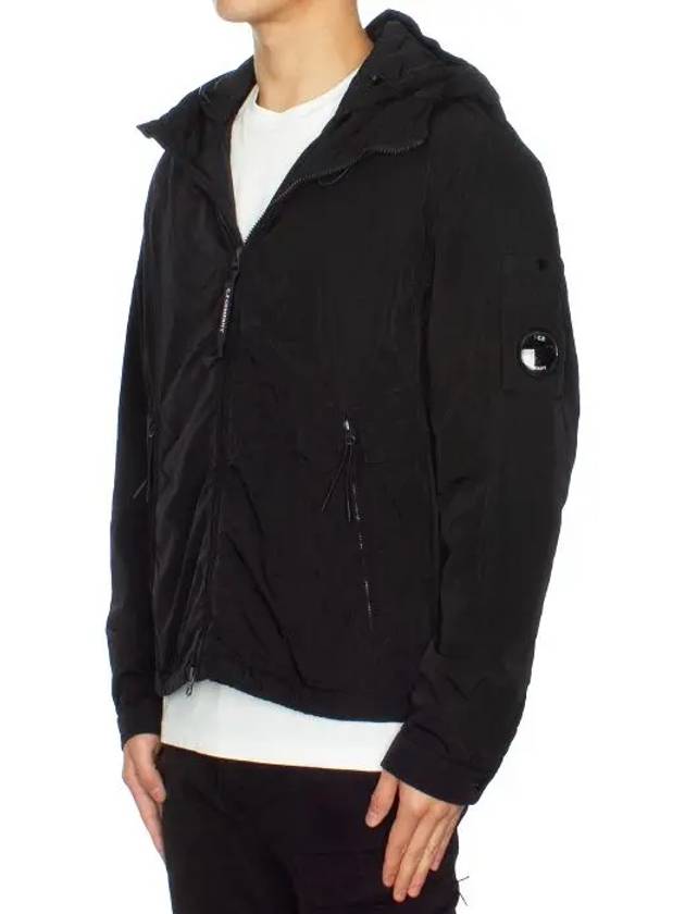 Chrome R Nylon Hooded Jacket Black - CP COMPANY - BALAAN 5