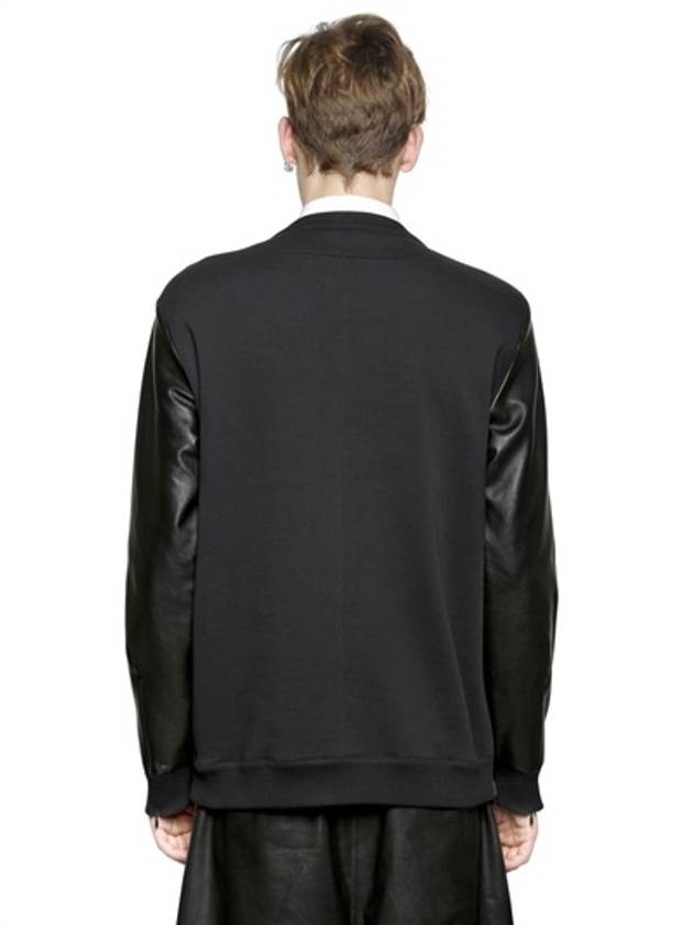 Tartan wool and leather sweatshirt - GIVENCHY - BALAAN 3