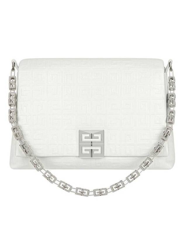 4G Chain Medium Shoulder Bag White - GIVENCHY - BALAAN 1