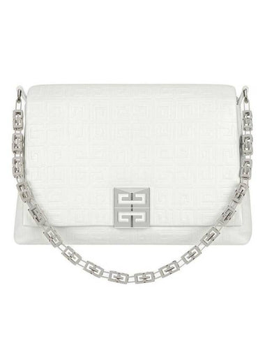 4G Chain Medium Shoulder Bag White - GIVENCHY - BALAAN 1