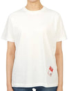 Logo Patch Short Sleeve T-shirt White - KENZO - BALAAN 2