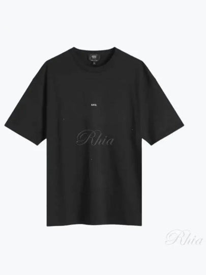 Micro Logo Short Sleeve T-Shirt Black - A.P.C. - BALAAN 2