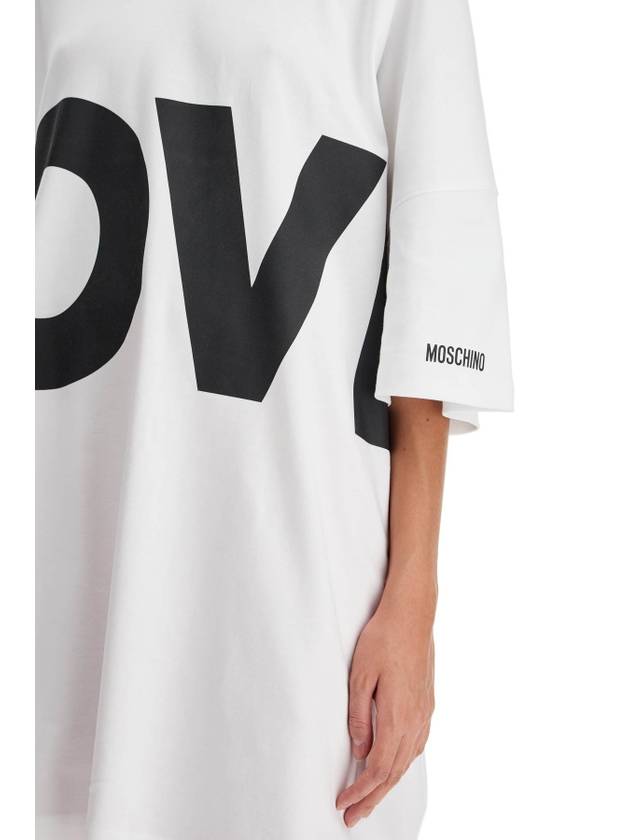 love t-shirt dress out - MOSCHINO - BALAAN 4