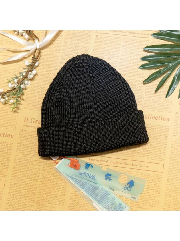 Off White Beanie Hat Black OMLC016F21KN001 - OFF WHITE - BALAAN 6