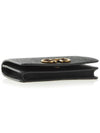 Gancini Leather Card Wallet Black - SALVATORE FERRAGAMO - BALAAN 6