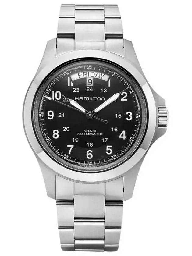 Khaki Field King Metal Watch Black - HAMILTON - BALAAN 6