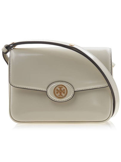 Robinson Spazzolato Convertible Logo Shoulder Bag White - TORY BURCH - BALAAN 2