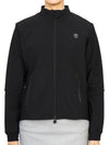 women's brushed zip-up jacket black - HYDROGEN - BALAAN 2