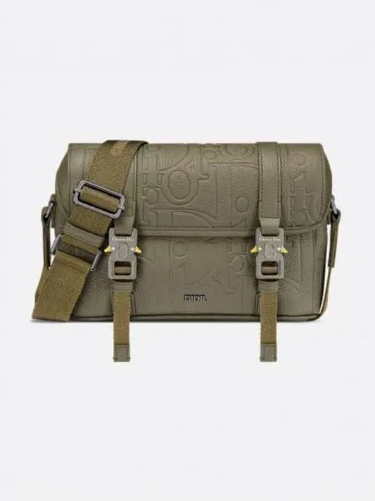 Hit The Road Grained Calfskin Flap Messenger Bag Khaki - DIOR - BALAAN 2