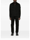 Two-pocket Overshirt Zip-up Jacket Black - STONE ISLAND - BALAAN 6