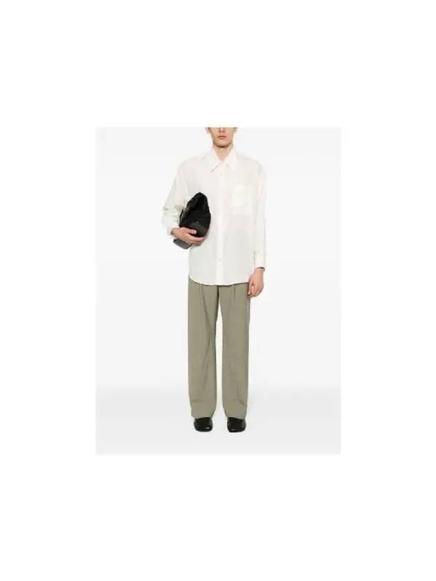 Double Pocket Long Sleeve Shirt White - LEMAIRE - BALAAN 6