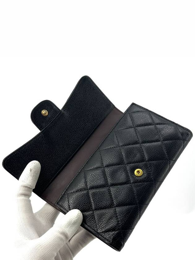 Caviar flap gold long wallet - CHANEL - BALAAN 5