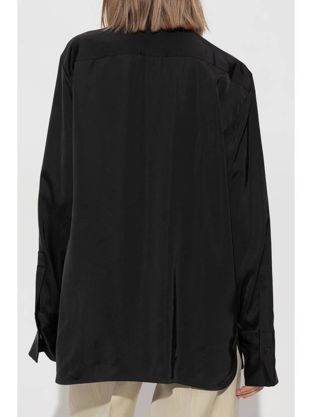 JIL SANDER Silk Shirt, Women's, Black - JIL SANDER - BALAAN 4