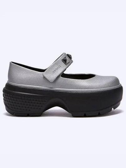 Stomp Metallic Mary Jane Flats Silver - CROCS - BALAAN 2