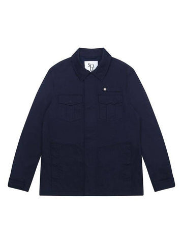 Workwear Jumper Military Jacket Navy - SOLEW - BALAAN 1