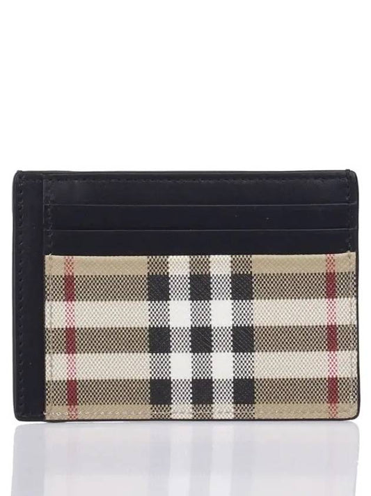 Vintage Check Money Clip Card Wallet Archive Beige - BURBERRY - BALAAN 2