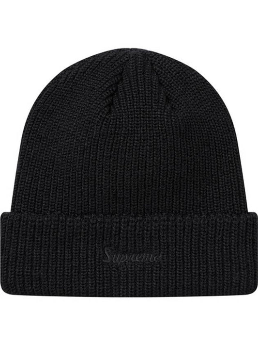 18FW Loose Gauge Beanie Black - SUPREME - BALAAN 1