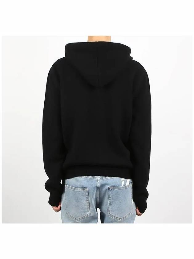 Triomphe Wool Zip-Up Hoodie Black - CELINE - BALAAN 5