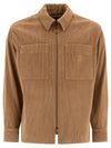 Relaxed Fit Corduroy Shirt Jacket Teddy - BURBERRY - BALAAN 1