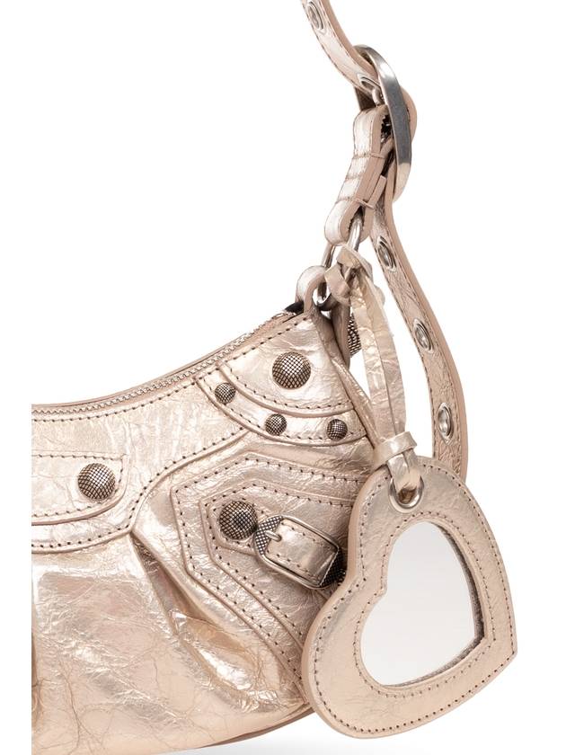 Metallic Le Cagol XS Lambskin Shoulder Bag Metallic Beige - BALENCIAGA - BALAAN 7