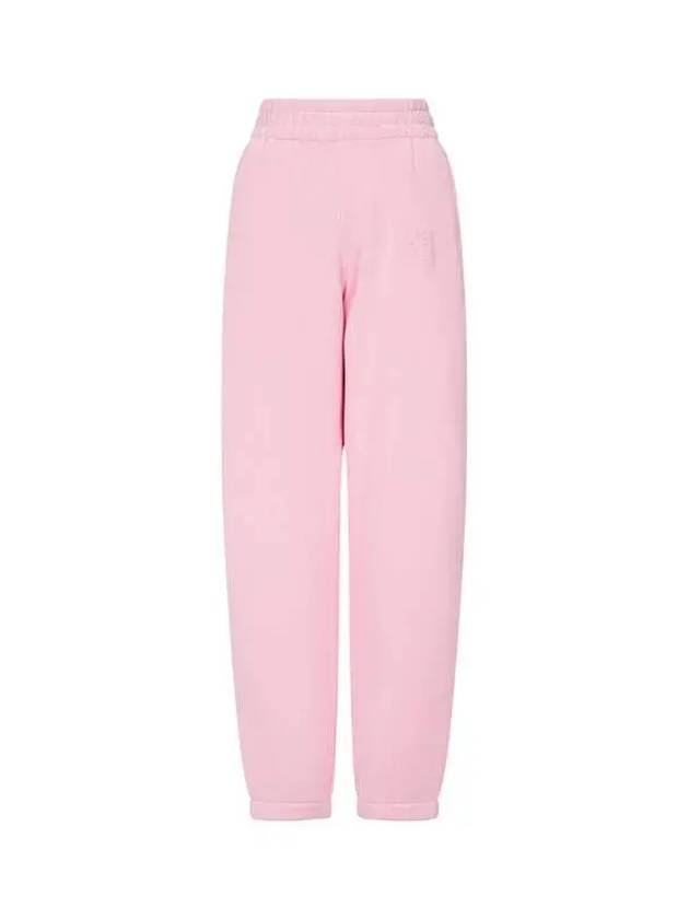 Puff Logo Warm Jogger Pants Pink - ALEXANDER WANG - BALAAN 1