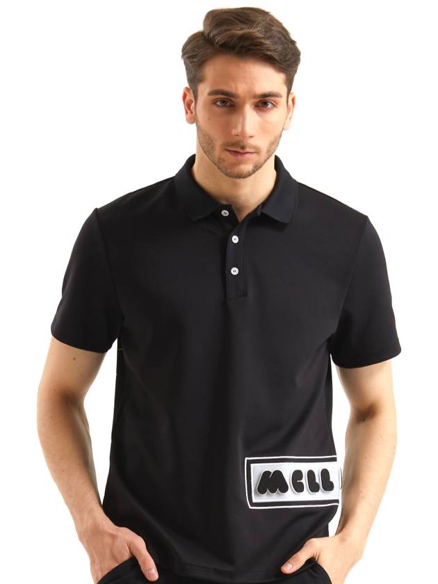 Velcro tshirt BLACK SHORT SLEEVE FOR MEN - MULLIGUN - BALAAN 2