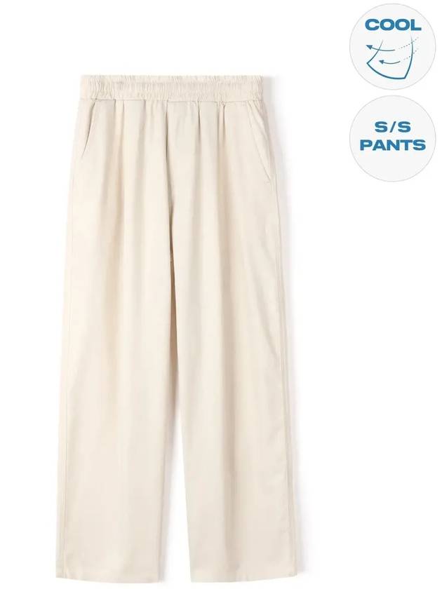 One tuck linen wide pants natural - INDUST - BALAAN 6