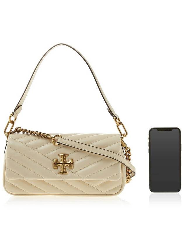 Kira Chevron Flap Small Shoulder Bag New Cream - TORY BURCH - BALAAN 7