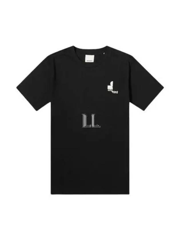 Logo Print Cotton Short Sleeve T-Shirt Black - ISABEL MARANT - BALAAN 2