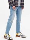 Tapered Eco Bleach Denim Jeans Blue - GUCCI - BALAAN 8