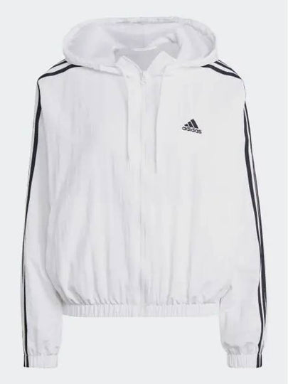 Essentials 3S Woven Windbreaker White - ADIDAS - BALAAN 2