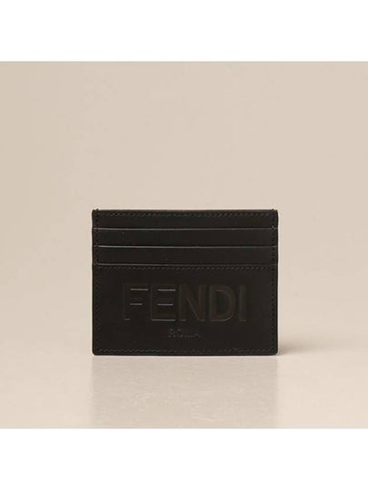 Stamp Logo Card Wallet Black - FENDI - BALAAN 2