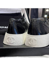 Women's Sneakers Patent Black CC Gold Spears - CHANEL - BALAAN 7