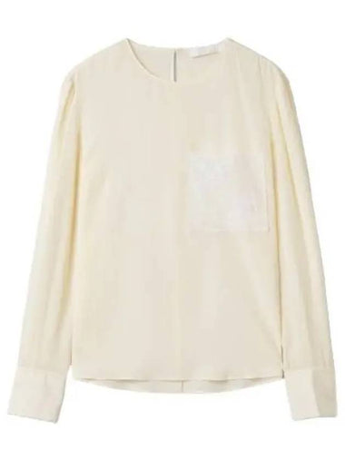 round neck shirt white - CHLOE - BALAAN 1