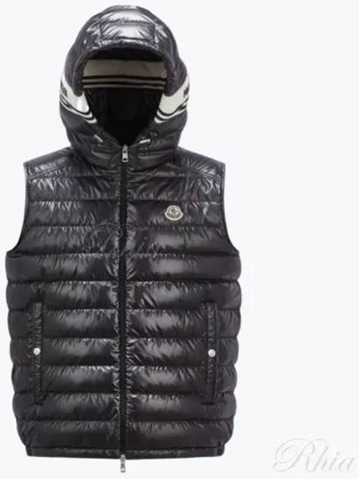 Klai logo patch down vest black - MONCLER - BALAAN 2