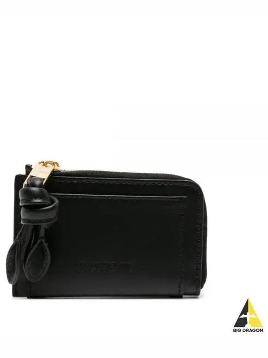 Le Porte Cartes Tourni Leather Card Wallet Black - JACQUEMUS - BALAAN 2