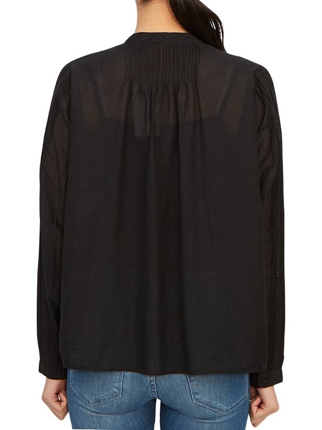 Women's Coco Long Sleeve Blouse Black - VANESSA BRUNO - BALAAN 4