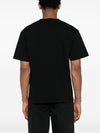 Logo Print Short Sleeve T-Shirt Black - STONE ISLAND - BALAAN 6