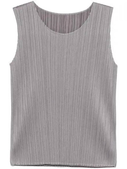 Pleats Basic Sleeveless Grey - ISSEY MIYAKE - BALAAN 2