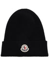 Beanie Black 3B705 00 A9342 999 - MONCLER - BALAAN 1