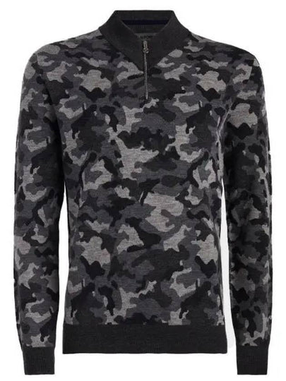 GFORE 24 CAMO JAQCUARD V NECK MERINO WOOL QRT ZIP SWEATER GMS000006 CCAM Men s jacquard quarter - G/FORE - BALAAN 1