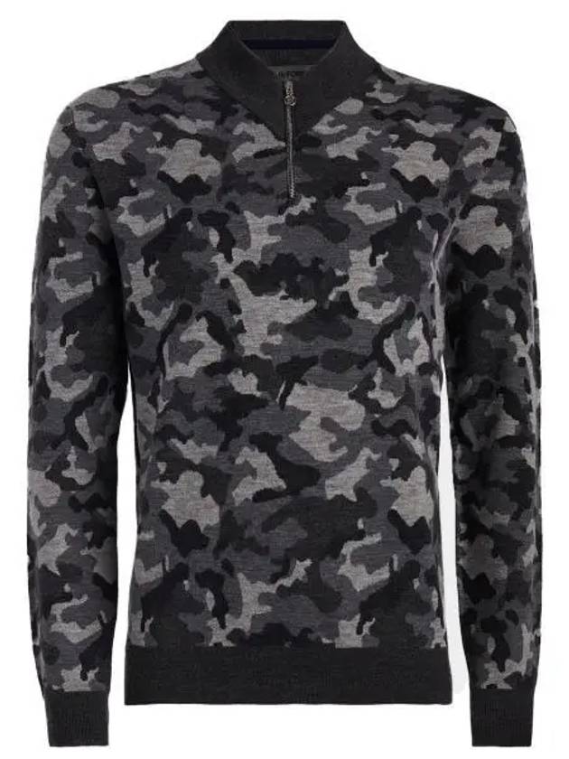 GFORE 24 CAMO JAQCUARD V NECK MERINO WOOL QRT ZIP SWEATER GMS000006 CCAM Men s jacquard quarter - G/FORE - BALAAN 1