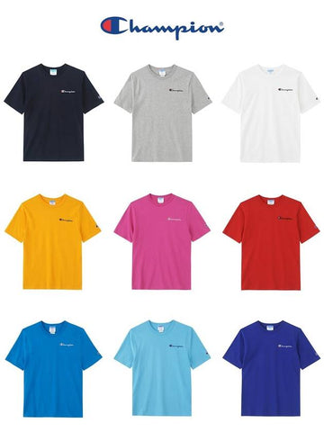 Small logo shortsleeved Tshirt embroidery unisex shortsleeved Tshirt GT19 Y06819 - CHAMPION - BALAAN 1
