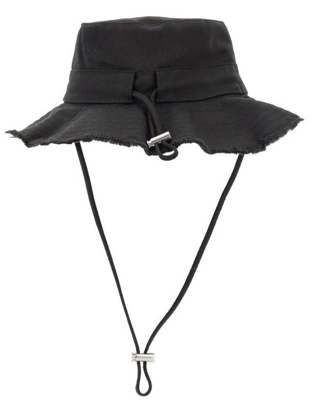 Le Bob Artichaut Bucket Hat Black - JACQUEMUS - BALAAN 3