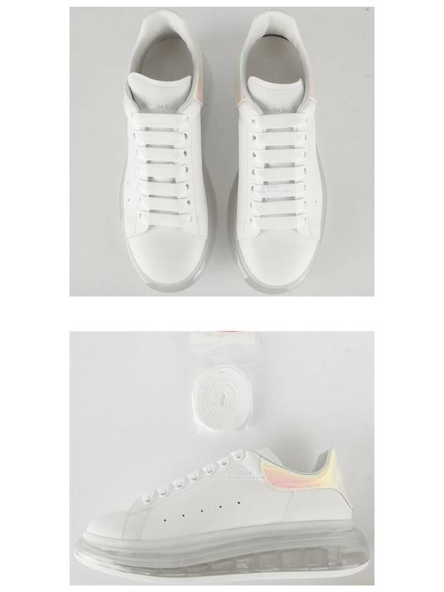 Men's Hologram Silver Tab Air Oversole Low Top Sneakers White - ALEXANDER MCQUEEN - BALAAN 6