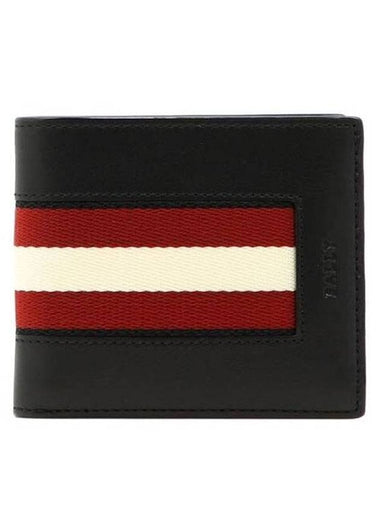 Bonett Logo Half Wallet Black - BALLY - BALAAN 1