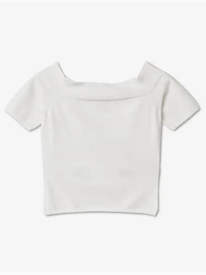 Off Shoulder Short Sleeve T-Shirt White - ALEXANDER MCQUEEN - BALAAN 2