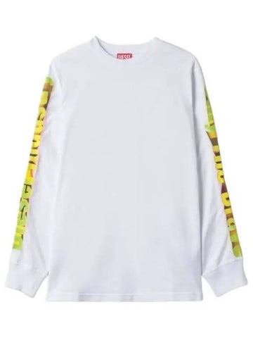 T shirt white long sleeve - DIESEL - BALAAN 1