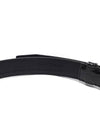 Women's Crocodile Embossed BB Buckle Thin Belt Black - BALENCIAGA - BALAAN 7